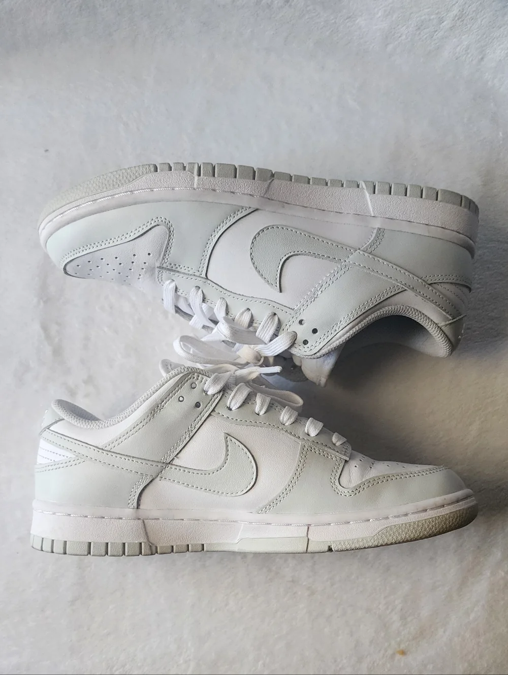 Nike Photon White and Grey Dunks